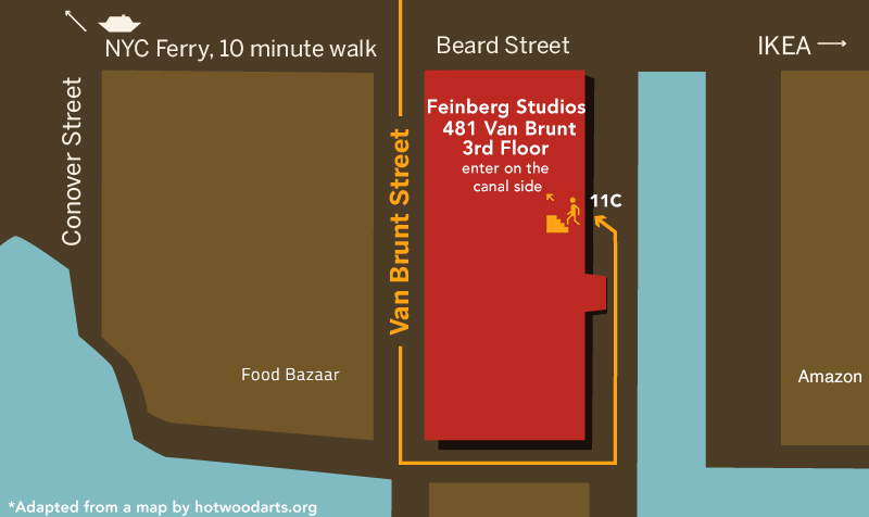 map to feinberg studios 11C location